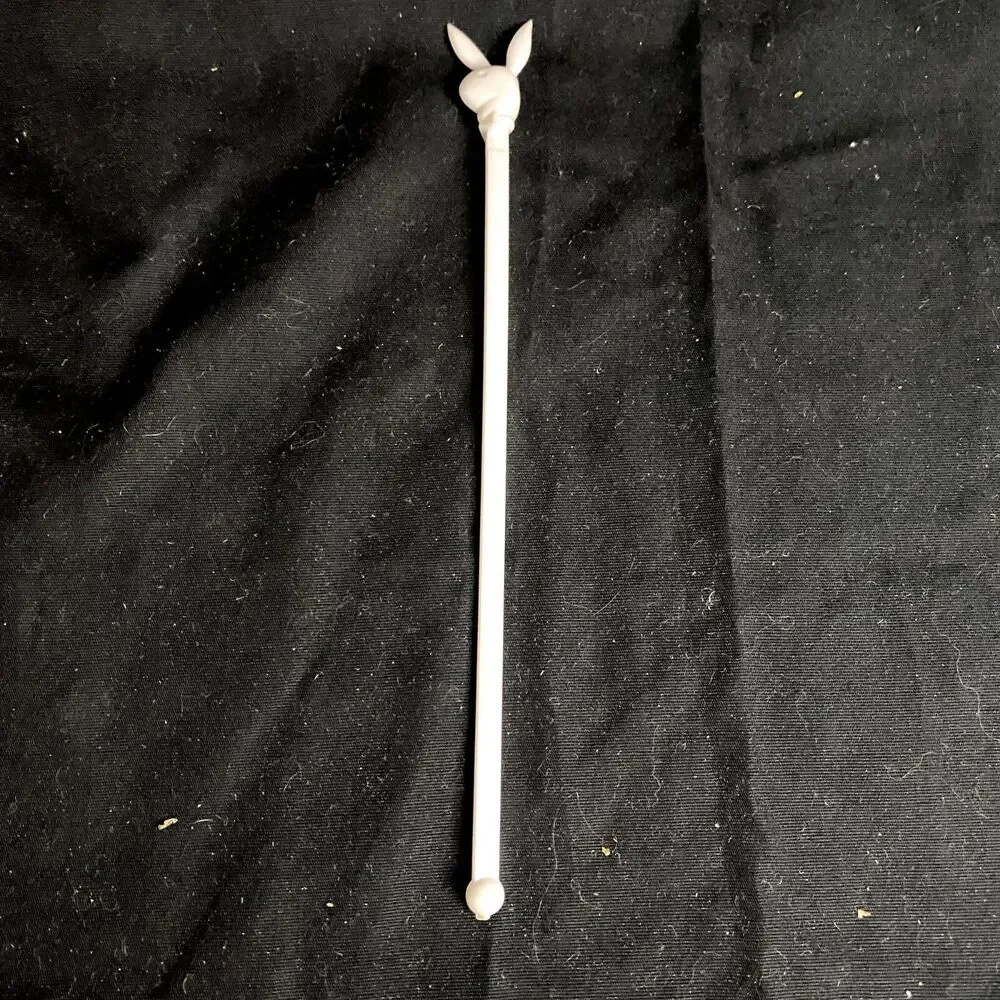 #6322 Vintage White Playboy Swizzle Stir Stick
